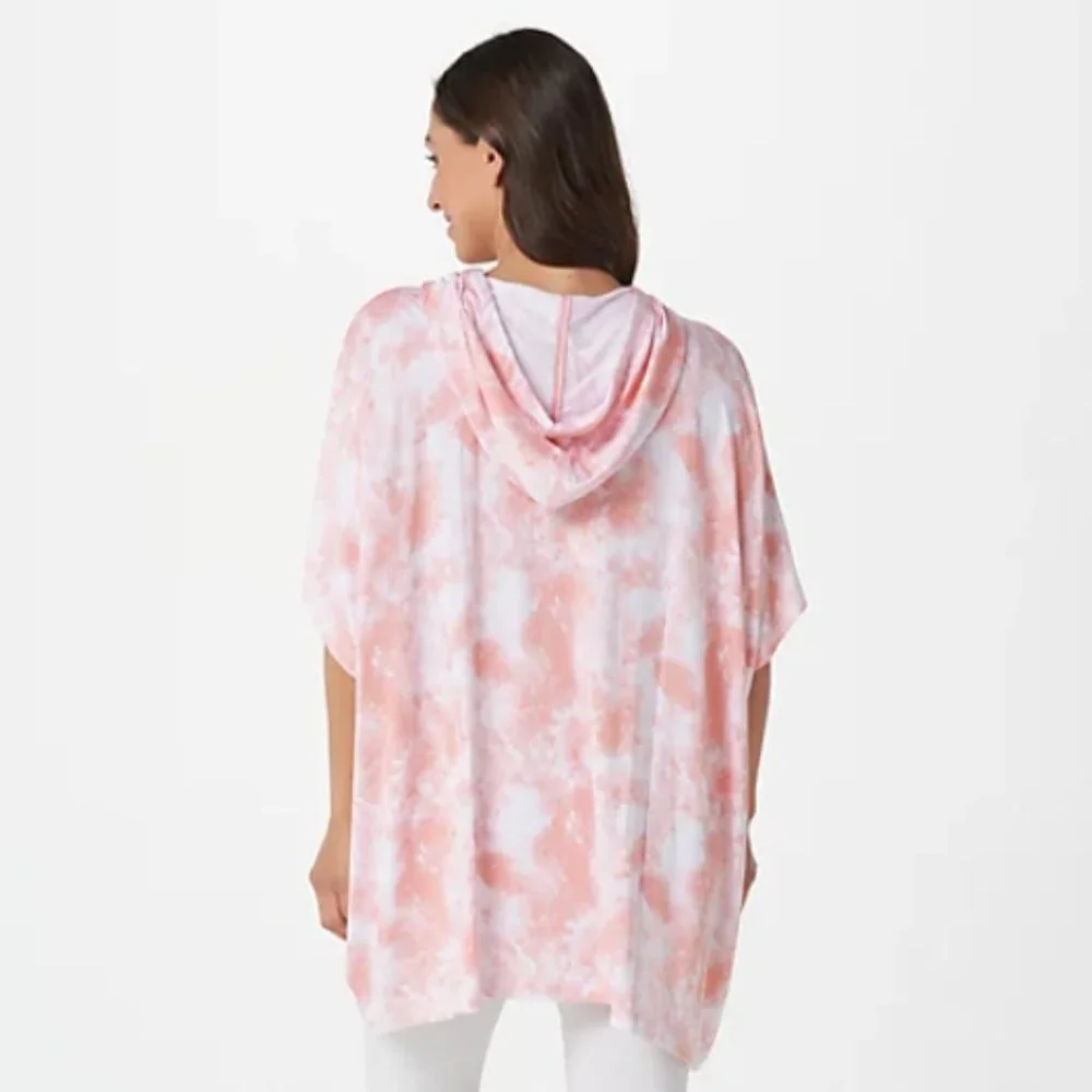 Koolaburra by UGG Baby Terry Tie-Dye Hooded | Coral - Picture 4 of 5